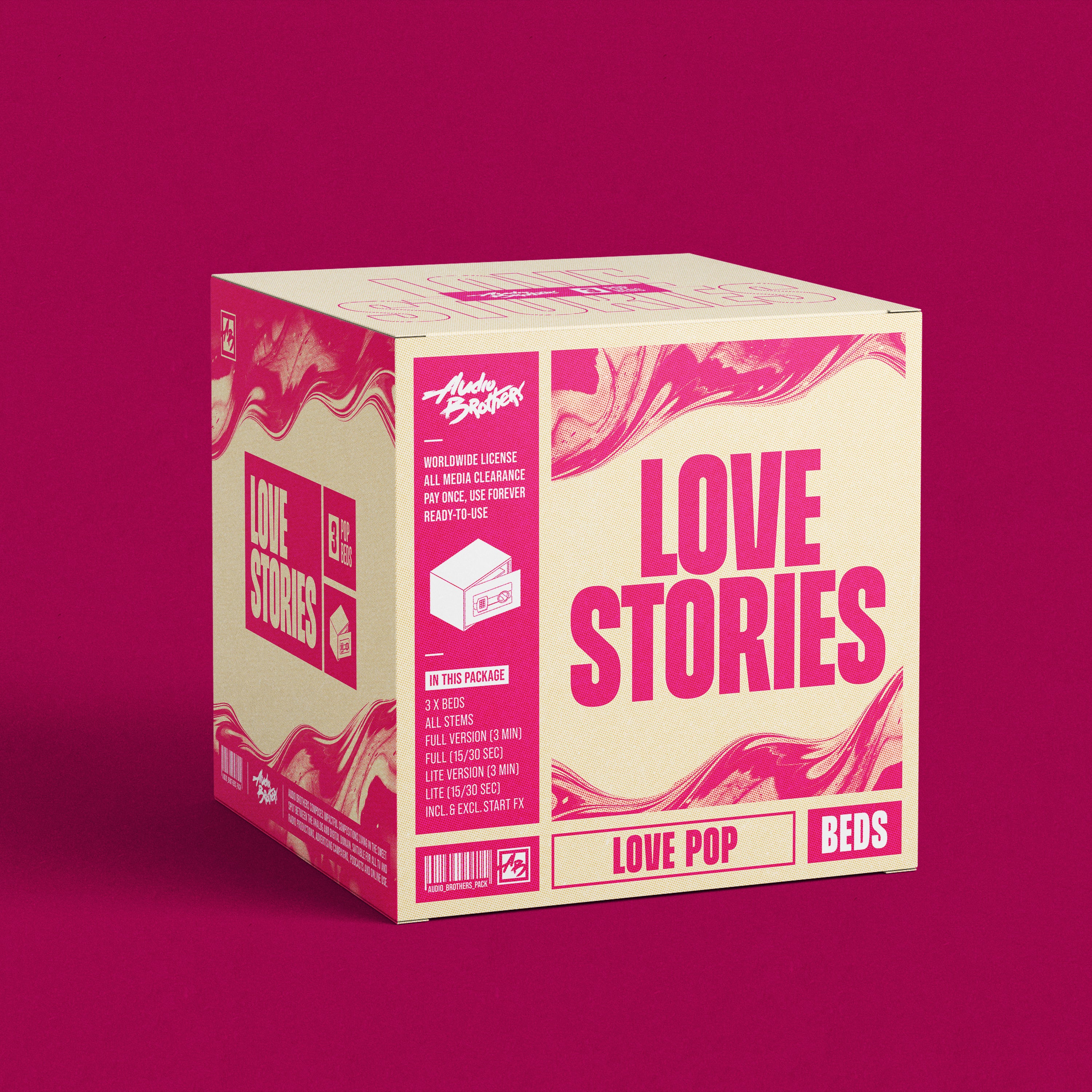 Love Stories Audio Brothers Music Beds for Radio Imaging Production