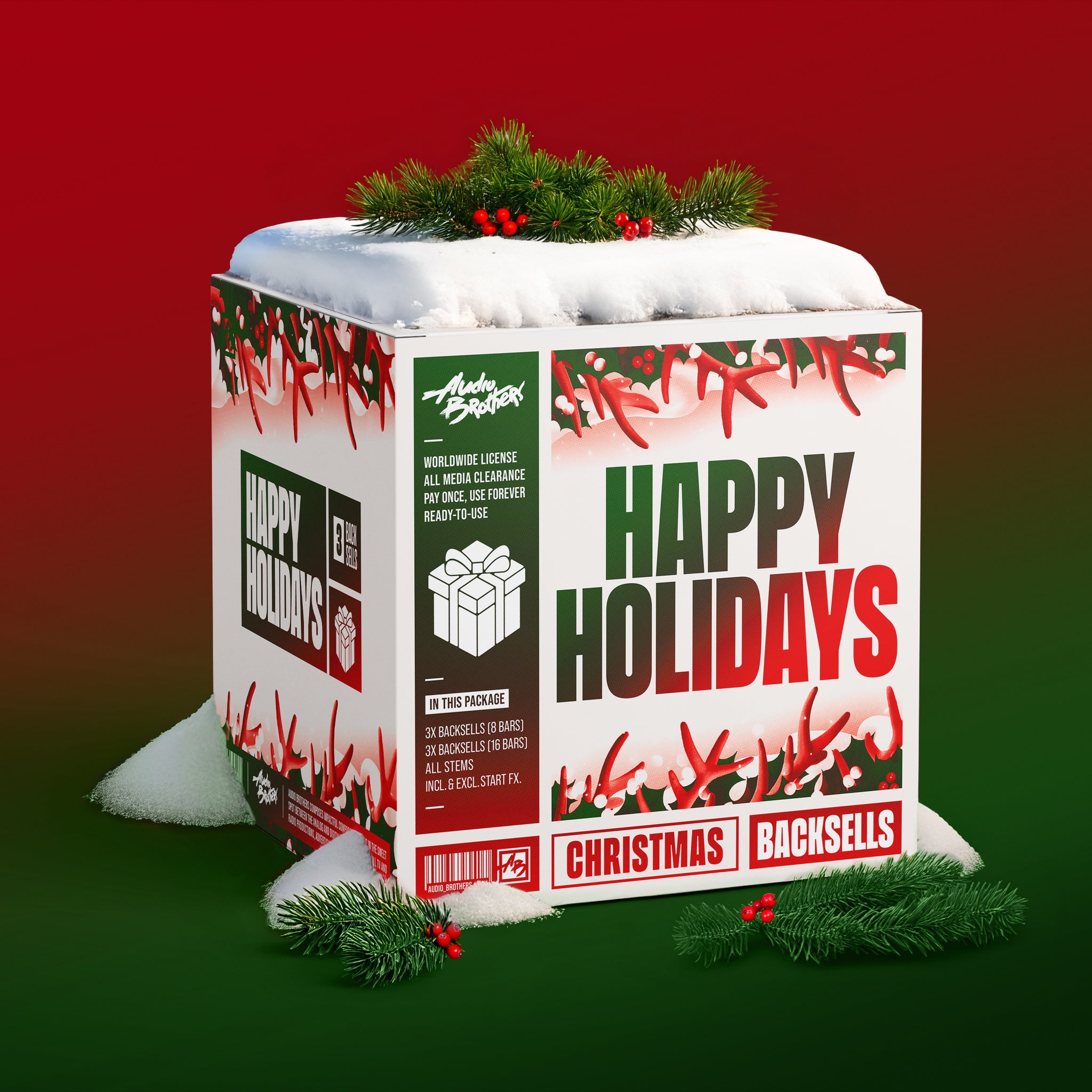 3 x Backsells - Happy Holidays