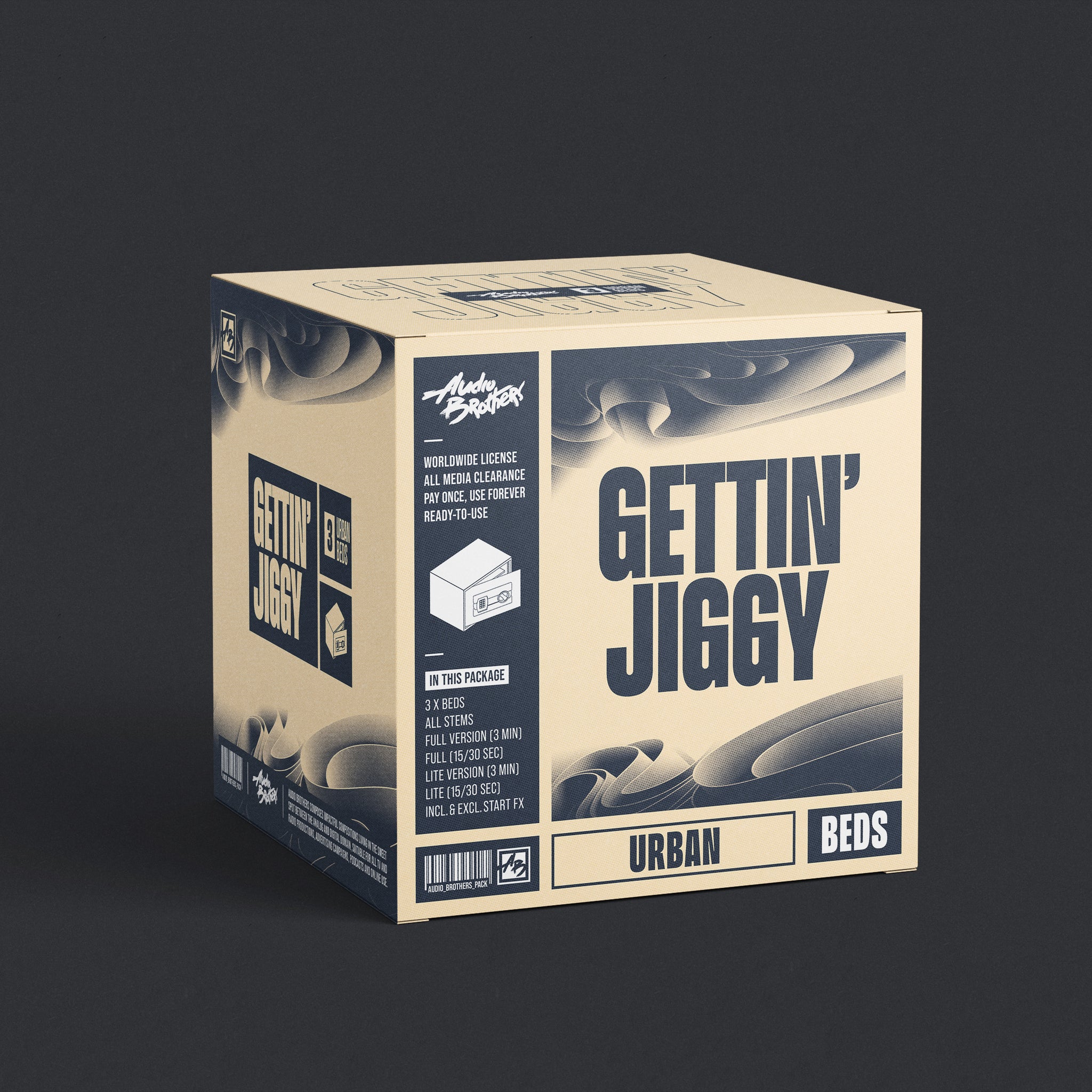 3 x MUSIC BEDS / 57 x WAV FILES - GETTIN' JIGGY (URBAN)