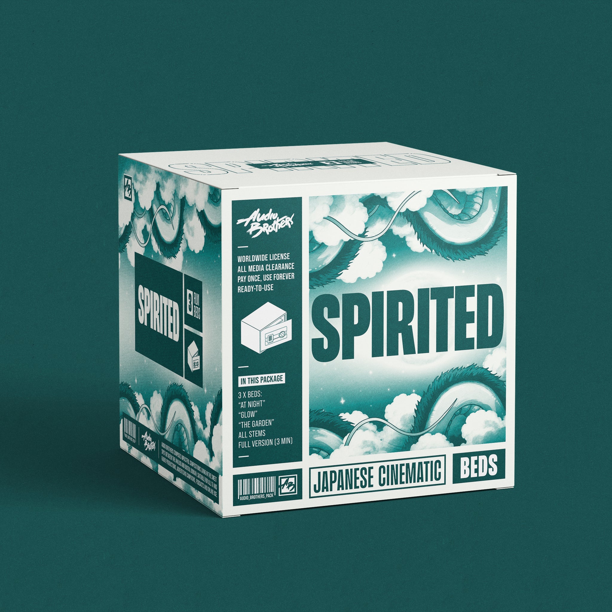 3 x Music Beds - SPIRITED (Japanese Cinematic)