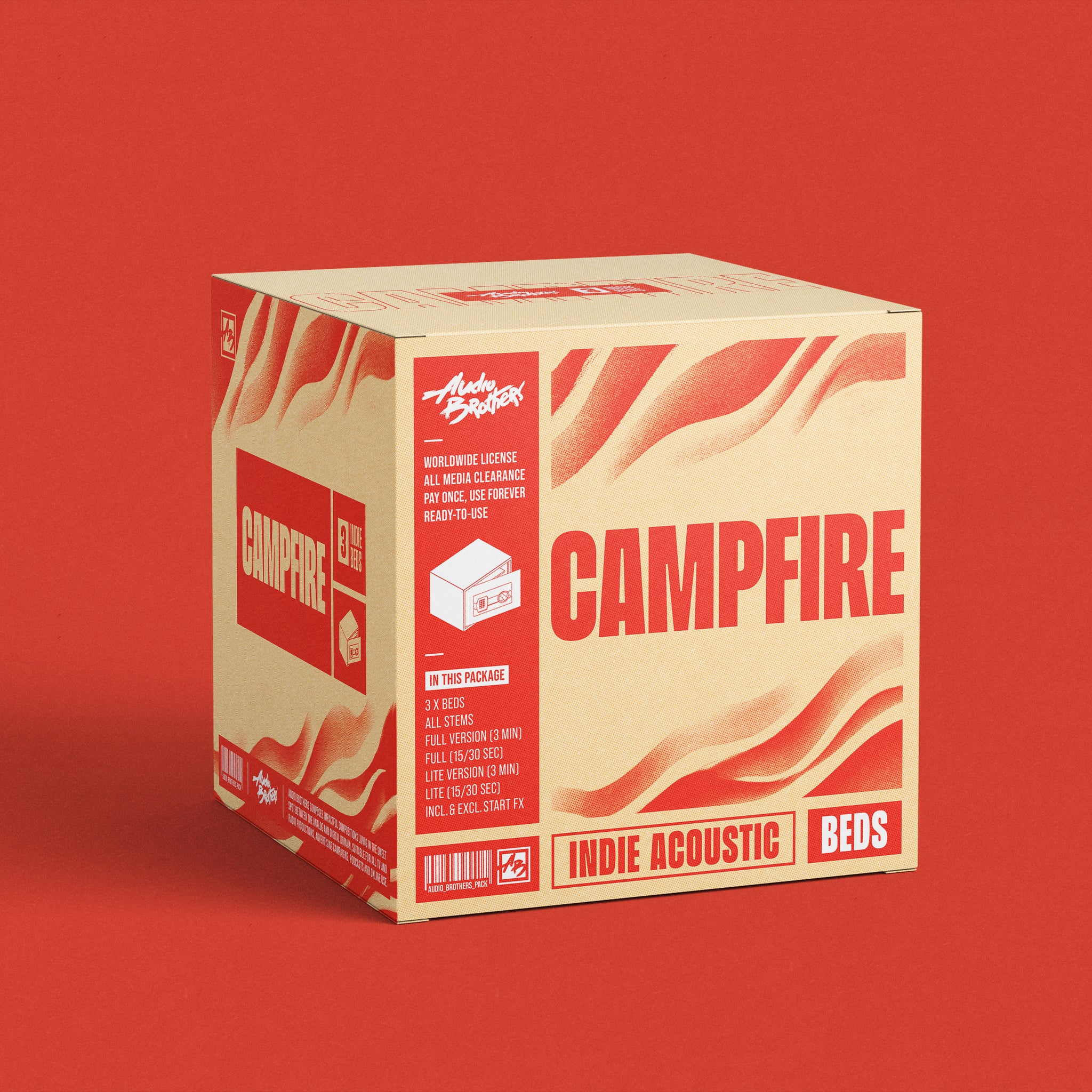 3x MUSIC BEDS (INDIE ACOUSTIC) - CAMPFIRE