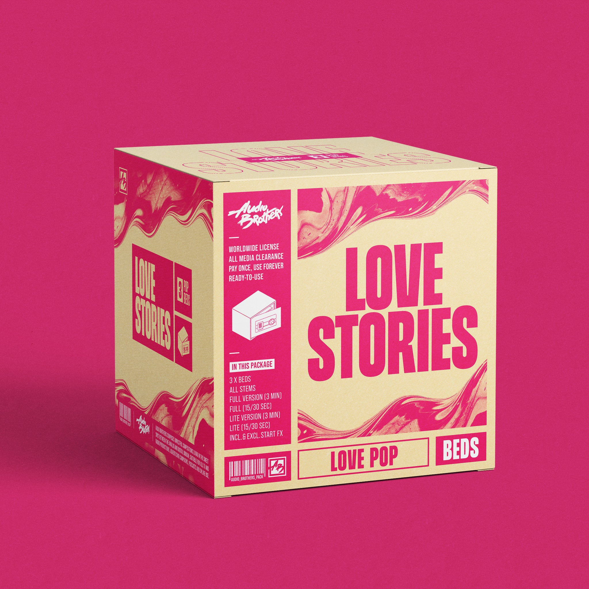 3x MUSIC BEDS (LOVE POP) - LOVE STORIES