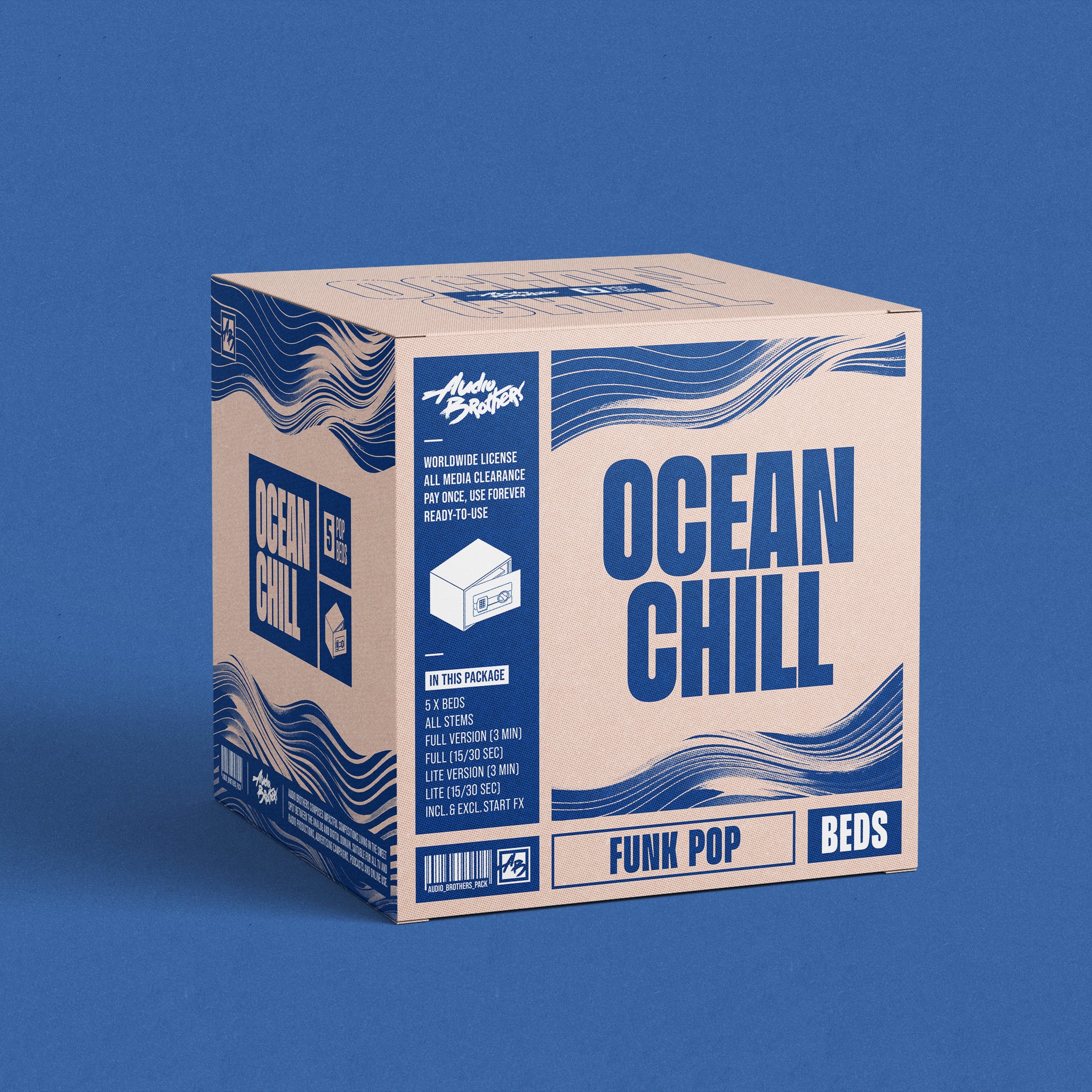 Royalty-free pop music beds library for radio imaging production - Ocean Chill - Audio Brothers