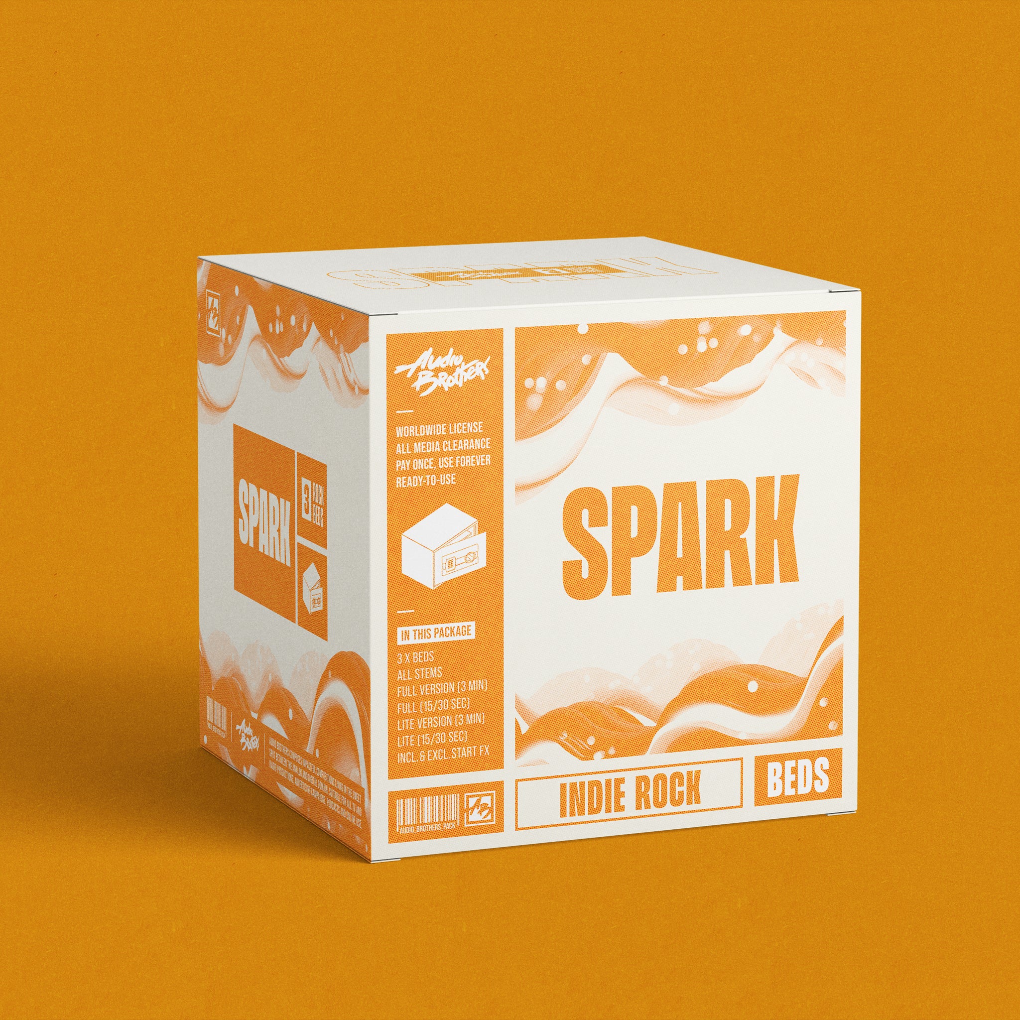 3x MUSIC BEDS (INDIE ROCK) - SPARK